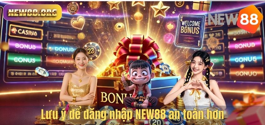ĐĂNG NHẬP NEW88 Lưu ý để đăng nhập NEW88 an toàn hơn